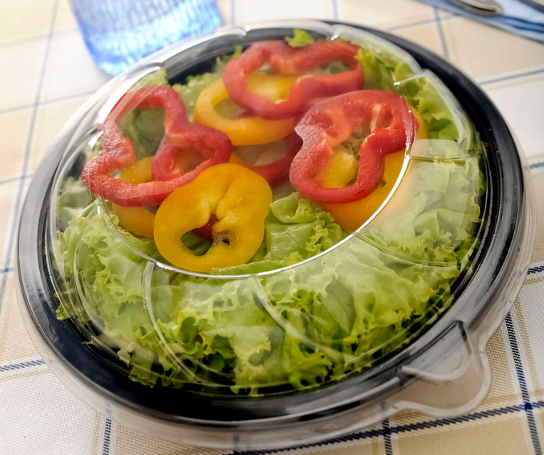 17903 - EMBALAGEM G26I SALADEIRA IDEAL PRETA 1000ml C/5UN - GALVANOTEK