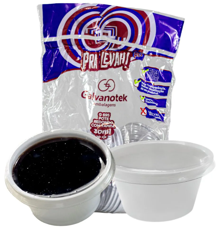 3288 - EMBALAGEM G695 SF POTE 30ml BRANCO C/ 20 CJ - GALVANOTEK