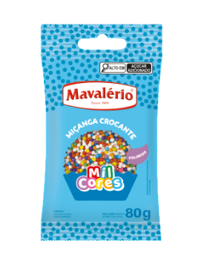 17219 - CONFEITO MICANGA COLORIDA MIL CORES 80g - MAVALERIO