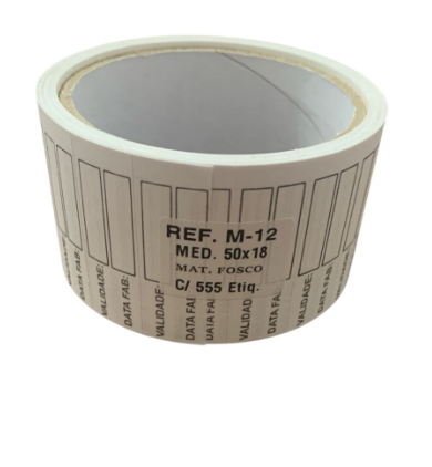 17225 - ETIQUETA M-12 C/555un - EXPRESS ETIQUETAS