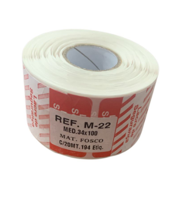 17226 - ETIQUETA M-22 LACRE SEGURANCA C/194un - EXPRESS ETIQUETAS