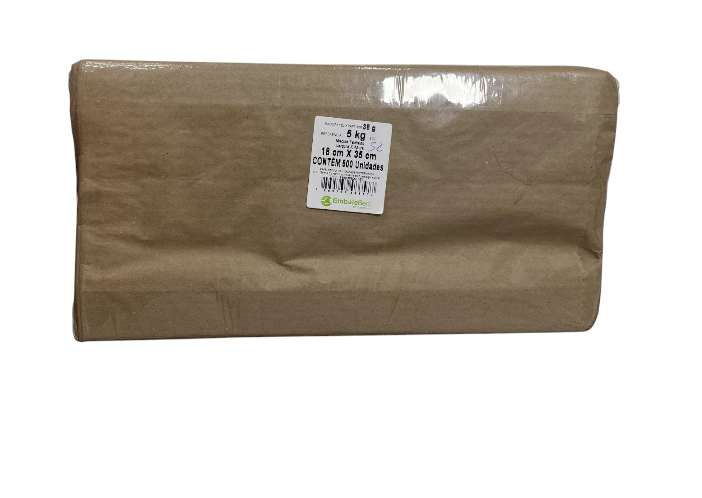 3173 - SACO PAPEL KRAFT MIX 5kg C/500 ECO - EMBALEBEM