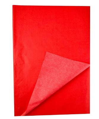 17244 - PAPEL SEDA LISO VERMELHO 49x69 C/100un - PC/ CROMUS
