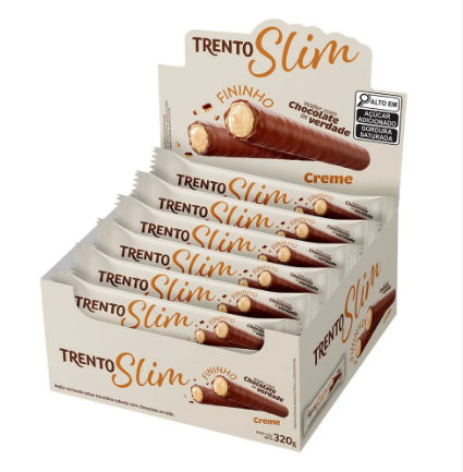 17285 - WAFER TRENTO SLIM CREME 16x20g - PECCIN