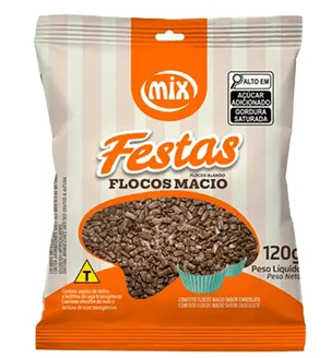 17368- FLOCOS MACIO CHOCOLATE ESCURO 120g - MIX/ DUAS RODAS