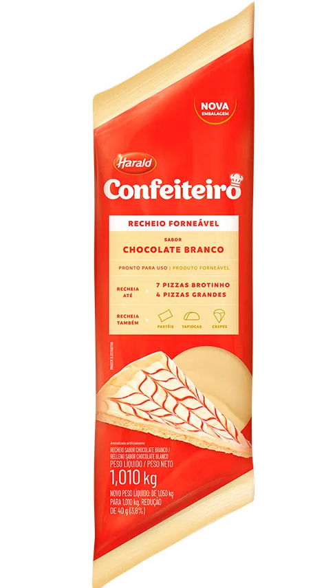 4097 - RECHEIO FORNEÁVEL BRANCO CONFEITEIRO 1,01kg - HARALD