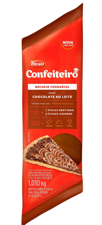 774 - RECHEIO FORNEÁVEL AO LEITE CONFEITEIRO 1,01kg - HARALD