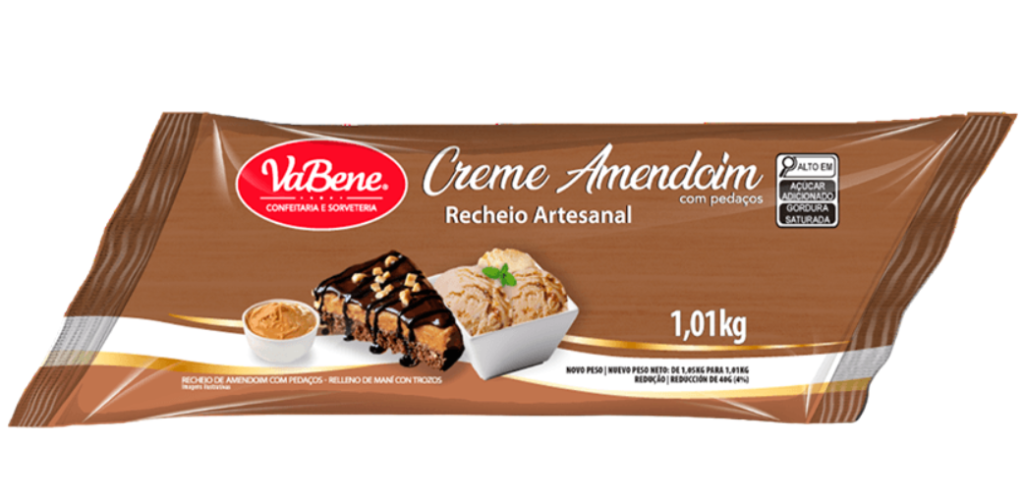 16357 - RECHEIO ARTESANAL CREME AMENDOIM 1,01kg - VABENE 