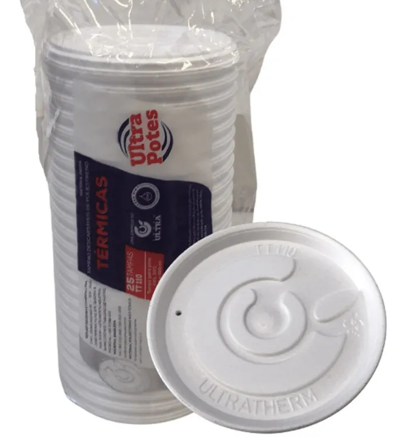 17380- TAMPA ISOPOR P/ POTE TERMICO C/25un - ULTRA COPOS