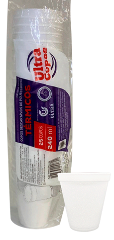 17375 - COPO TERMICO 240ml C/25un - ULTRA COPOS
