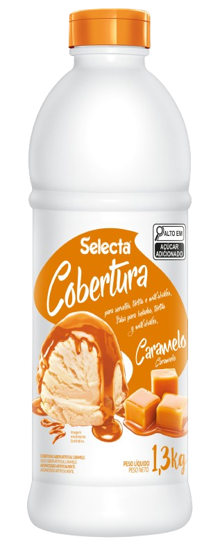 2652- COBERTURA CARAMELO 1,3kg - SELECTA/ DUAS RODAS