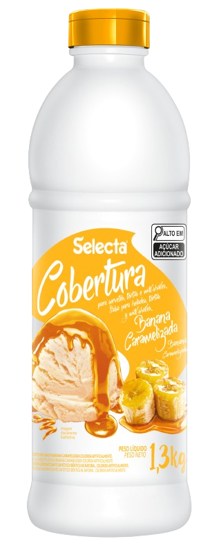 5400 - COBERTURA BANANA CARAMELIZADA 1,3kg - SELECTA/ DUAS RODAS