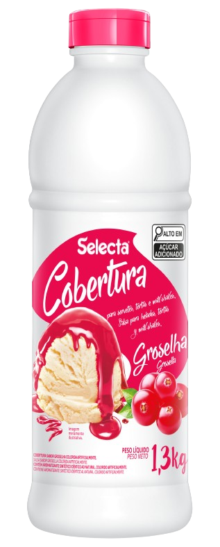 5403- COBERTURA GROSELHA 1,3kg - SELECTA/ DUAS RODAS