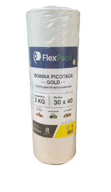 17404- BOBINA PICOTADA GOLD PEAD 30x40 - FLEXPACK