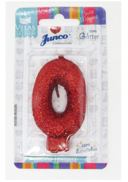 1559 - VELA LIVE COLORS C/GLITTER VERM N.0 - JUNCO