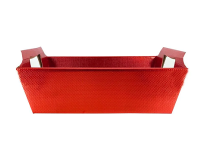 2731 - CESTA DE CARTAO VERMELHO MG 27x18,5x9,5 - PC/CROMUS