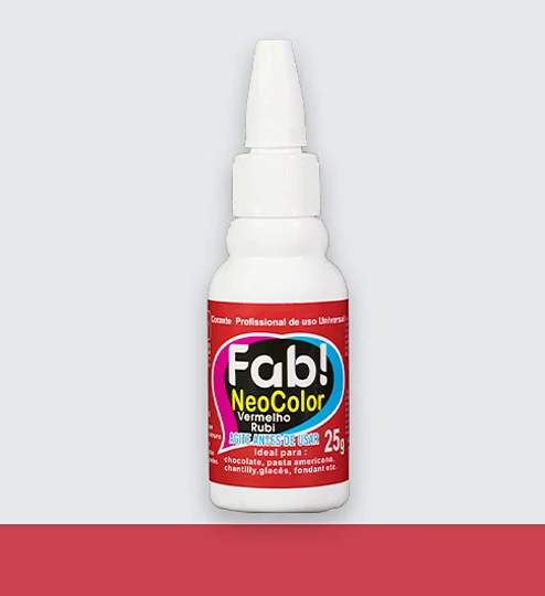 17502- CORANTE NEOCOLOR VERMELHO RUBI 25g - FAB
