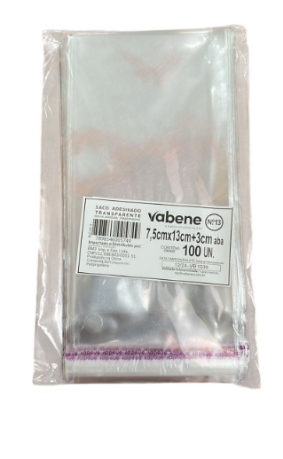 17464 - SACO ADESIV N13 7,5x13cm+3cm C/100un - VABENE