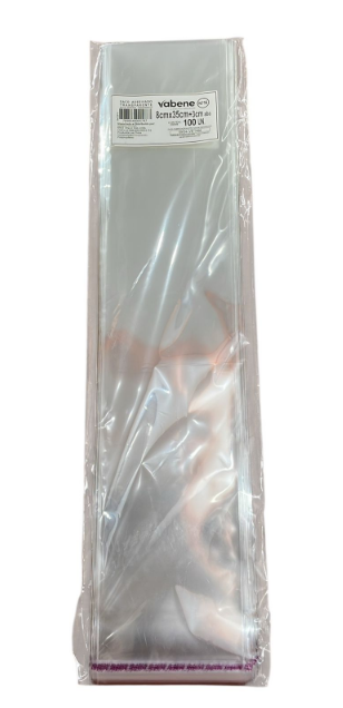 17467 - SACO ADESIV N16 8x35cm+3cm C/100un - VABENE