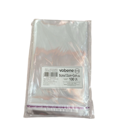 17469 - SACO ADESIV N18 9x13cm+3cm C/100un - VABENE