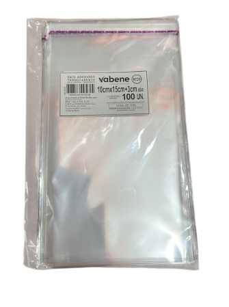 17472 - SACO ADESIV N20 10x15cm+3cm C/100un - VABENE