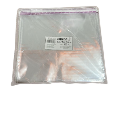 17475 - SACO ADESIV N30 20x15cm+3cm C/100un - VABENE