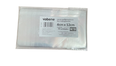 17488 - SACO PP LISO N11 6x12cm C/50un - VABENE