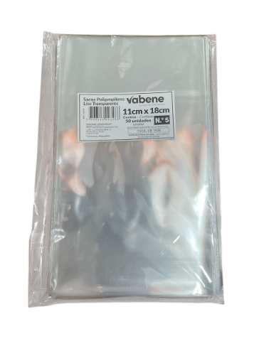 17495 - SACO PP LISO N5 11x18cm C/50un - VABENE