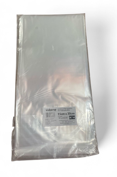 17491 - SACO PP LISO N14 15x30cm C/50un - VABENE
