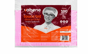 17457 - TOUCA TNT SANFONADA ROSA C/100un - VABENE