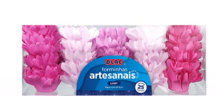 5419 -  FORMA P/DOCES LADY BARBIECORE C/25 un - PLAC 