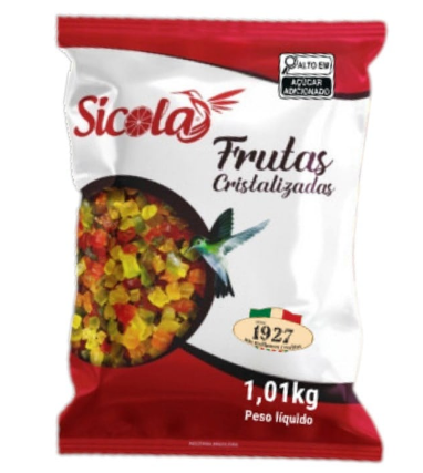 5621 - FRUTAS CRISTALIZADAS 1kg - SICOLA