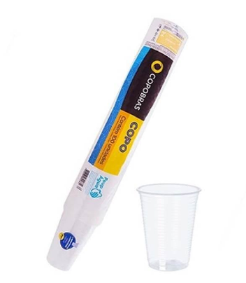 840 - COPO 180ml TRANSP PP C/100un CFT-180 - COPOBRAS
