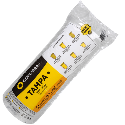 3135 - TAMPA PLAST TRANSP PP C/50un TPT-550 - COPOBRAS
