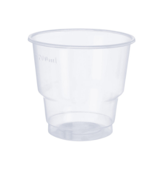 17526 - COPO PREMIUM 200ml TRANSP PP C/20un CPT-201 - COPOBRAS