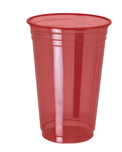 17522 - COPO BALADA 300ml VERMELHO PP C/25un PPT-330 - COPOBRAS