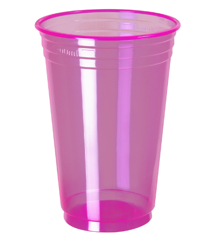 17518 - COPO BALADA 300ml ROSA PP C/25un PPT-330 - COPOBRAS