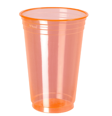 17523 - COPO BALADA 300ml LARANJA PP C/25un PPT-330 - COPOBRAS