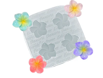 17620 - MOLDE SILICONE 4 FLORZINHAS LOUELLA - FLEXARTE