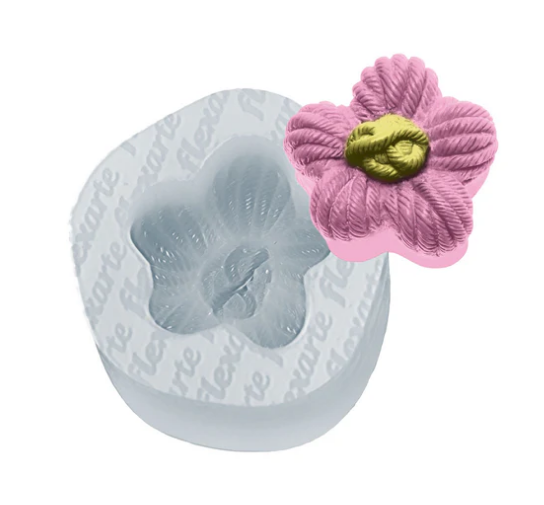17624 - MOLDE SILICONE FLOR MISTY DO CAMPO 3,5cm - FLEXARTE