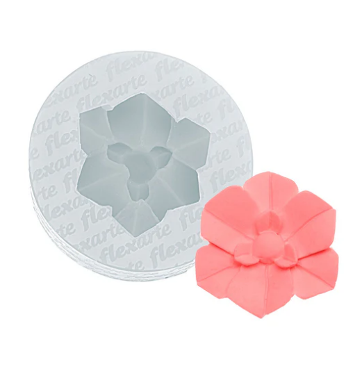 17622 - MOLDE SILICONE FLOR MEDIA DE ORQUIDEA - FLEXARTE