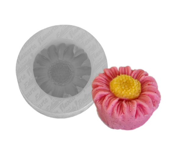 17617 - MOLDE SILICONE FLOR MARGARIDA - FLEXARTE