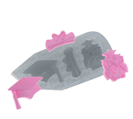 17608 - MOLDE SILICONE FORMATURA DIPLOMA E CAPELA - FLEXARTE