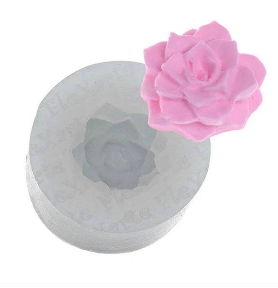 17588 - MOLDE SILICONE MINI SUCULENTA - FLEXARTE