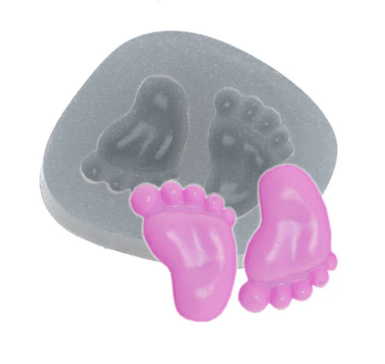 17590 - MOLDE SILICONE PEZINHOS - FLEXARTE