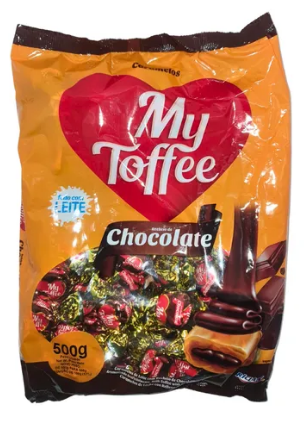 17627 - BALA MY TOFFEE LEITE C/ REC CHOCOLATE 500g - RICLAN
