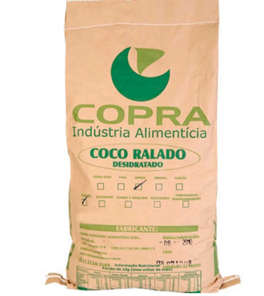 17656 - COCO RALADO MEDIO UMIDO E ADOCADO 5kg - COPRA
