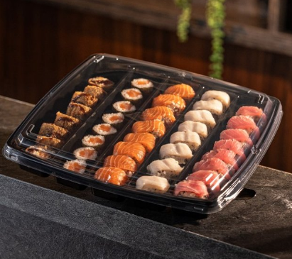 17299 - EMB. GO902 5 DIVISOES ORIENTAL PRETA - GALVANOTEK