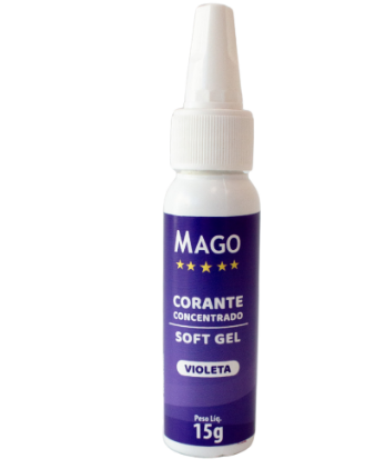 5908 - CORANTE SOFT GEL VIOLETA 15g - MAGO