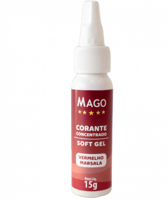 5909 - CORANTE SOFT GEL VERMELHO MARSALA 15g - MAGO